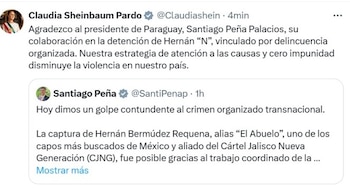 Sheinbaum agradeció al presidente de